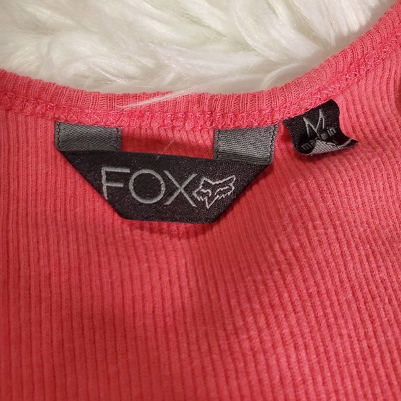 Fox Racing Pink Ribbed Tank Top Y2K 2000s - Picture 4 of 4